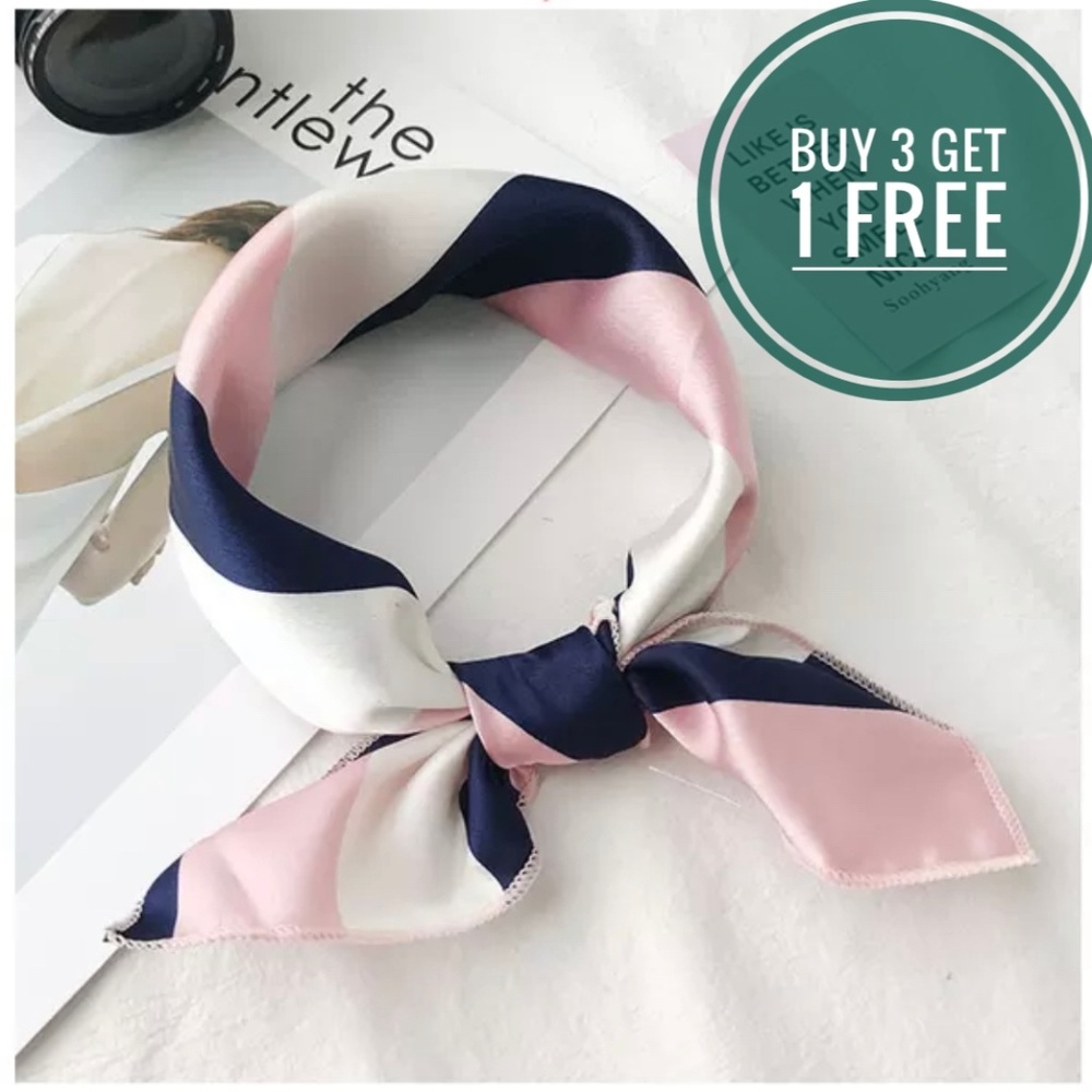 Boho Holiday Party Beach Silky Square Neck Scarf